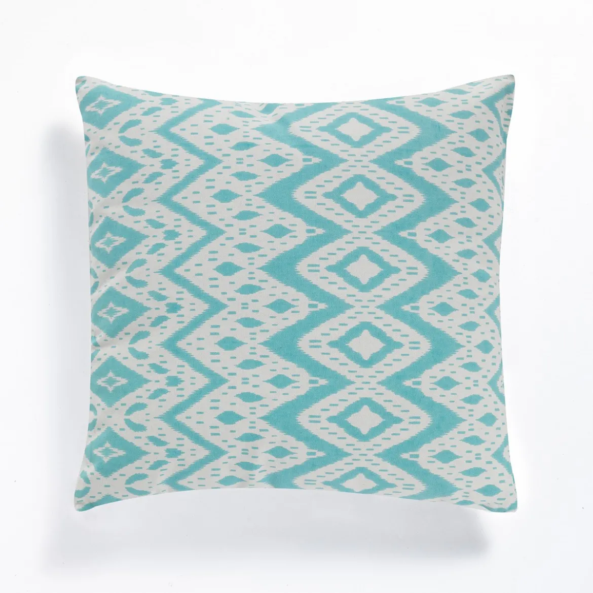 Kataam mint cuscino rivestimento cotone 100% sfoderabile azzurro 45x45 cm