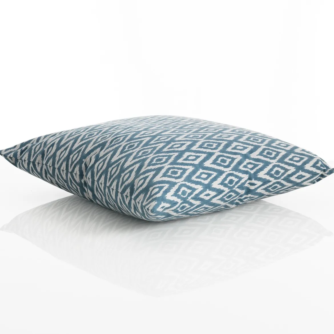 Kataam tale cuscino rivestimento cotone 100% sfoderabile bianco blu 45x45 cm