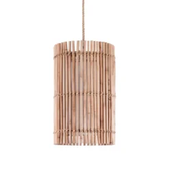Lahad lampadario in rattan colore naturale per interno/esterno d28xh46 cm