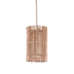 Lahad small lampadario in rattan colore naturale per interno/esterno d21xh35 cm