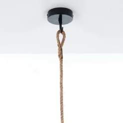 Lahad small lampadario in rattan colore naturale per interno/esterno d21xh35 cm