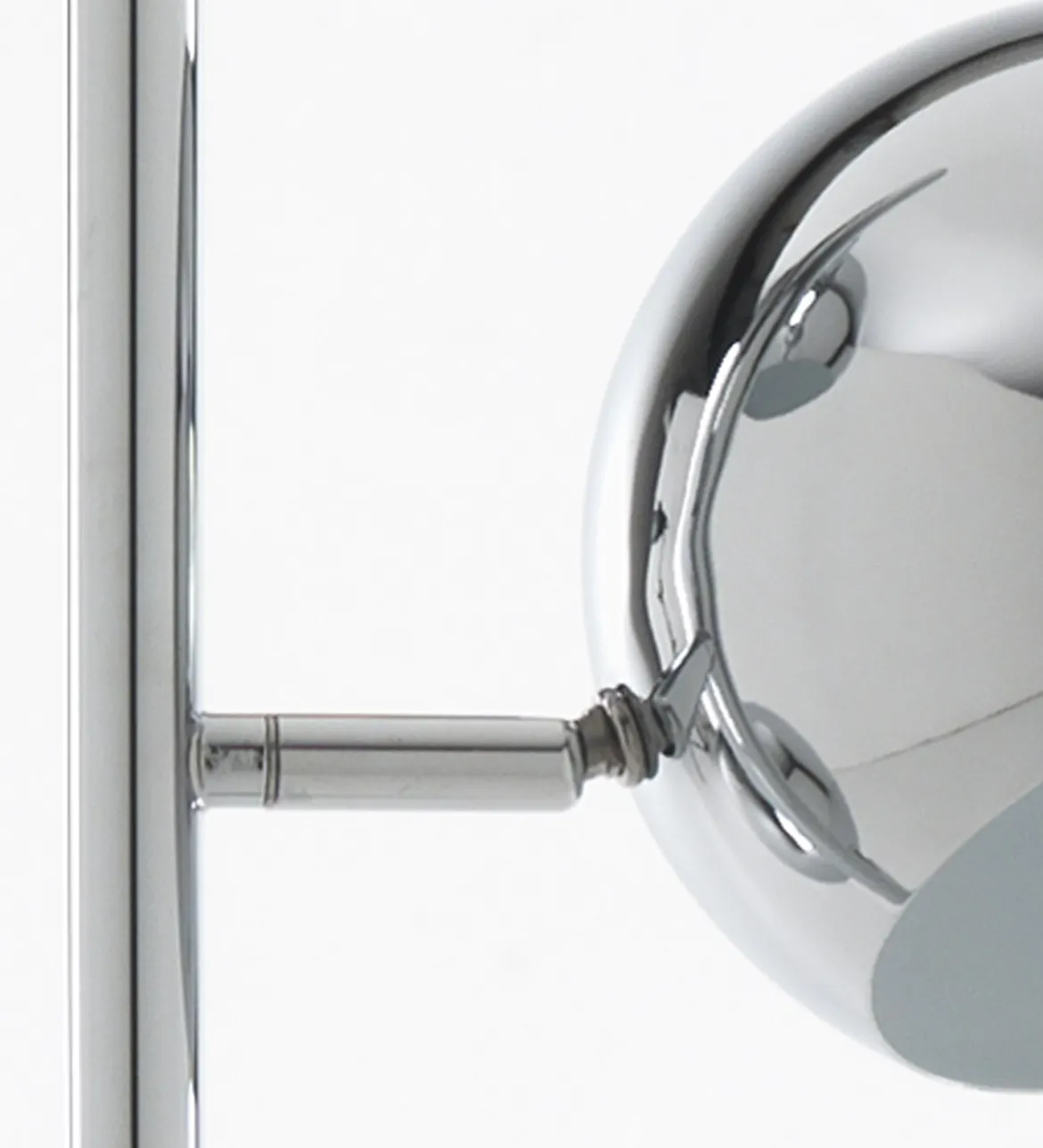 Lampada da terra GLOBE 3 luci direzionabili metallo cromato H155 L44 E14