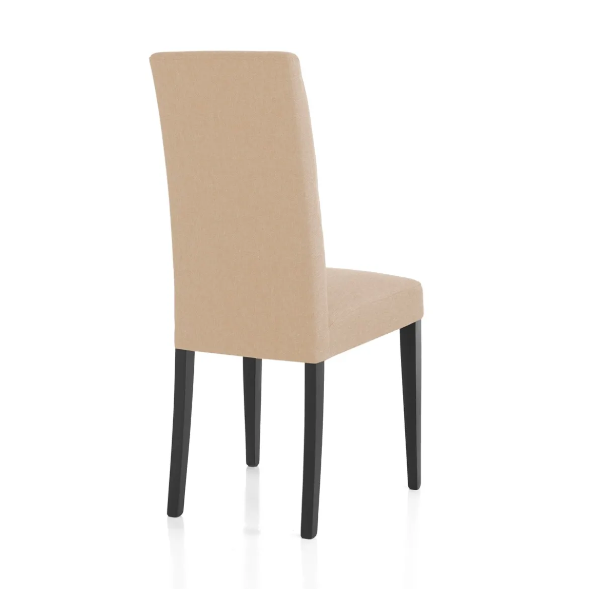 Lella Sedia in Tessuto Begie, 46 x 45 x h100 cm - Made in Italy