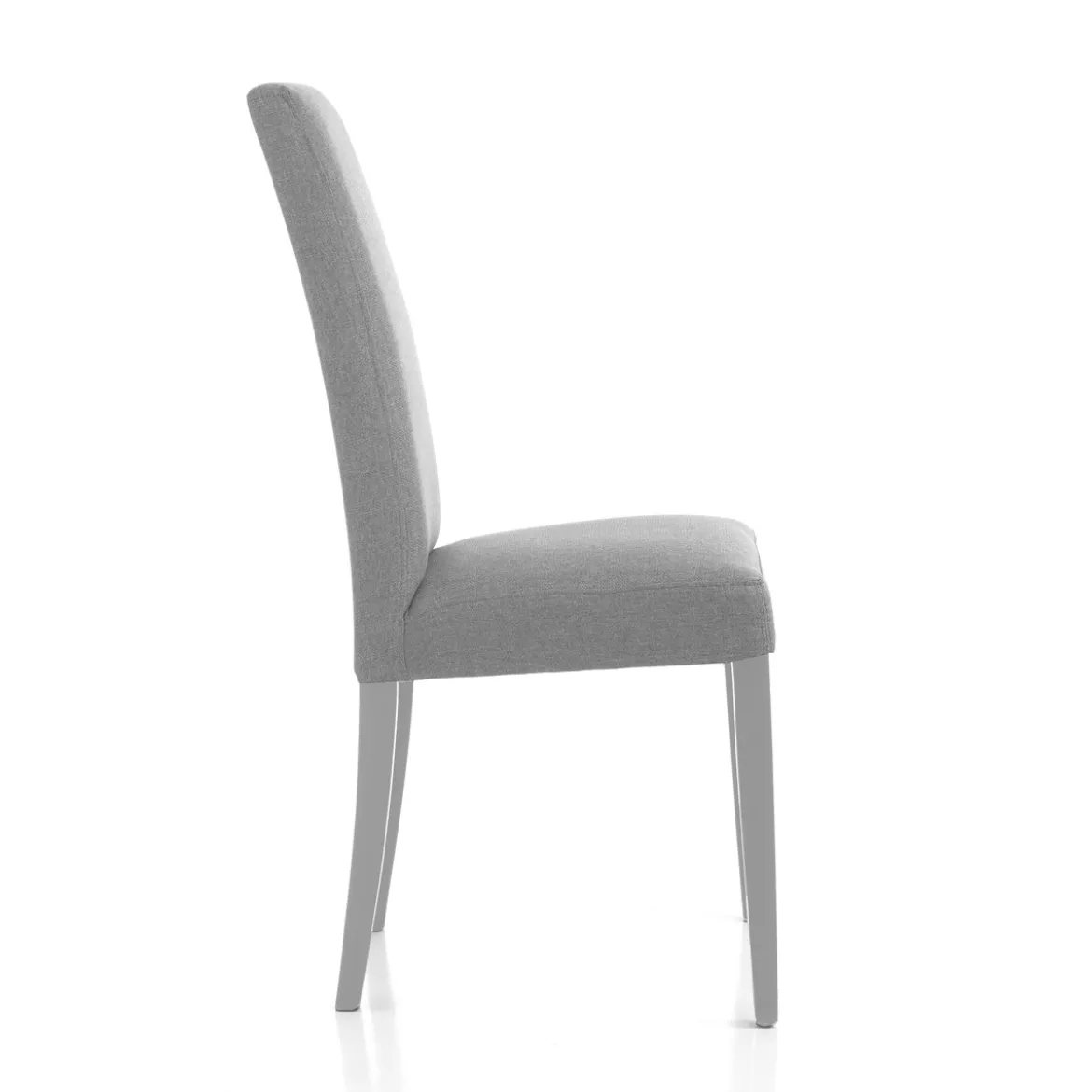 Lella Sedia in Tessuto Grigio, 46 x 45 x h100 cm - Made in Italy