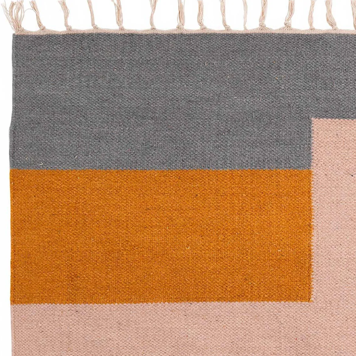Lella small tappeto in lana e cotone cm 110 x 60