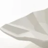 Ligio round big centrotavola / svuotatasche in ceramica colore bianco finitura opaca 45x45x13 cm