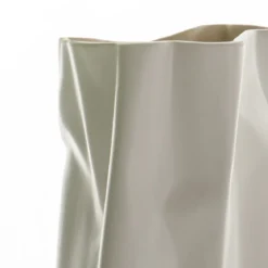 Ligio white vaso in ceramica colore bianco finitura opaca 14x14x26 cm