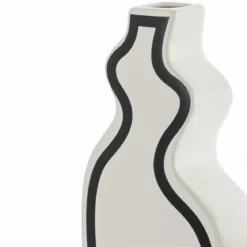 Linea-b vaso in ceramica colore bianco opaco 15x10x41 cm