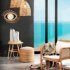 Linea-d vaso in ceramica colore bianco opaco 17x13x50 cm