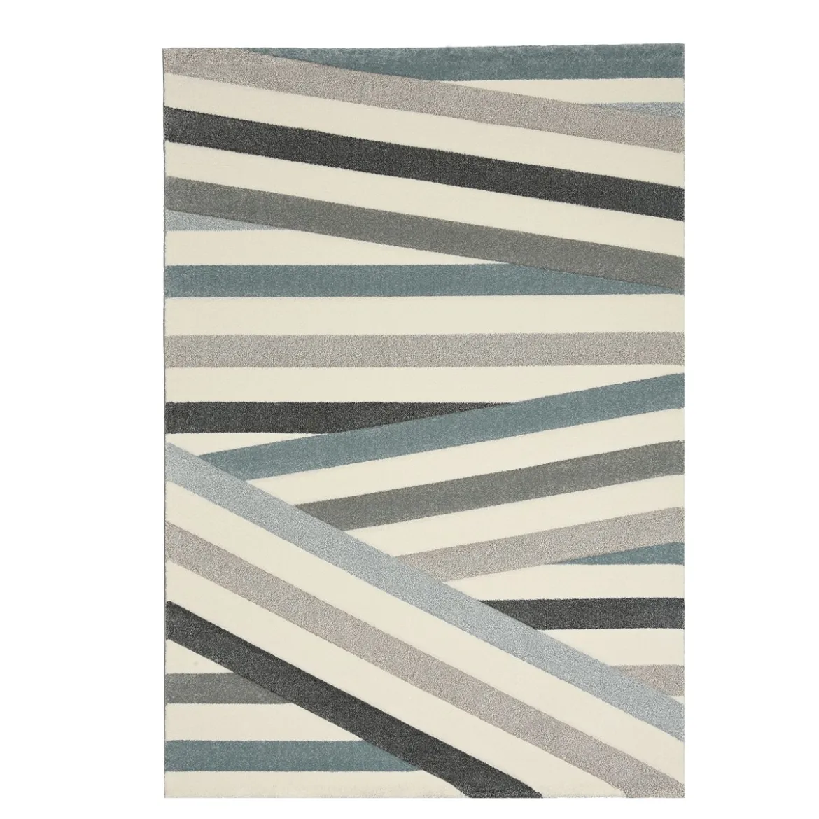 Lines pastel creamblue tappeto bagno scendiletto 110 x 60 cm