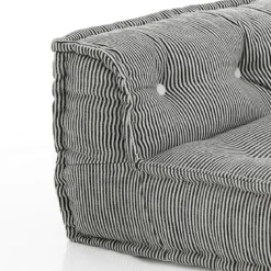 Lines poltrona chaise longue rivestimento cotone bianco dimensioni l80 p80 h60 cm