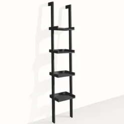 Little kross black libreria laccata nero opaco 36.5x34xh180 cm