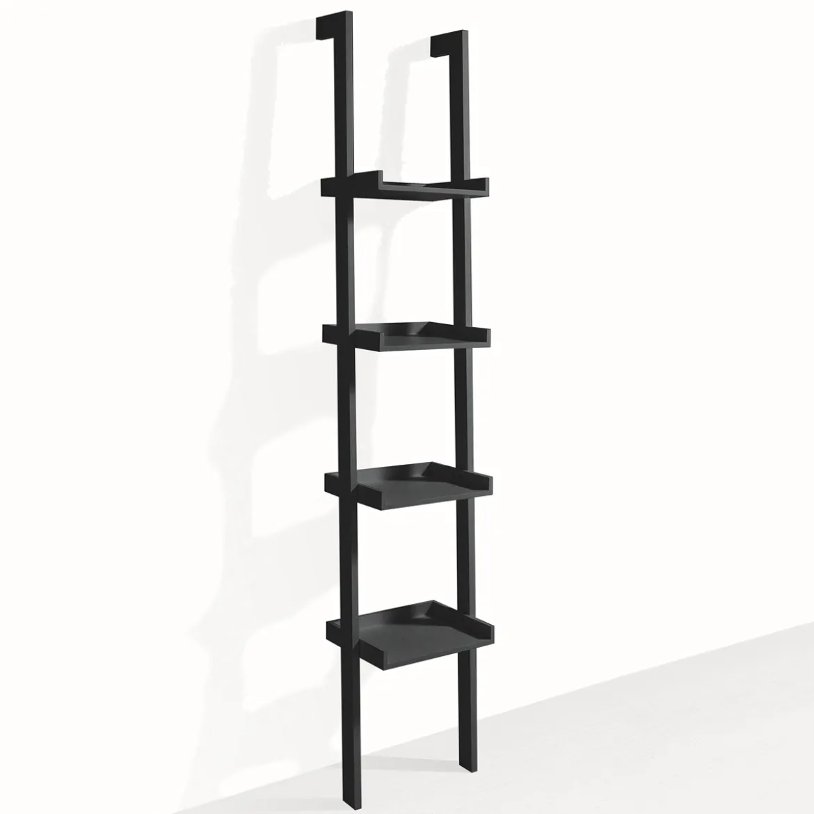 Little kross black libreria laccata nero opaco 36.5x34xh180 cm