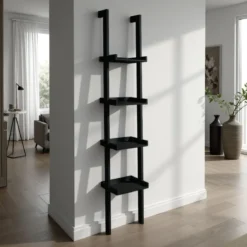 Little kross black libreria laccata nero opaco 36.5x34xh180 cm