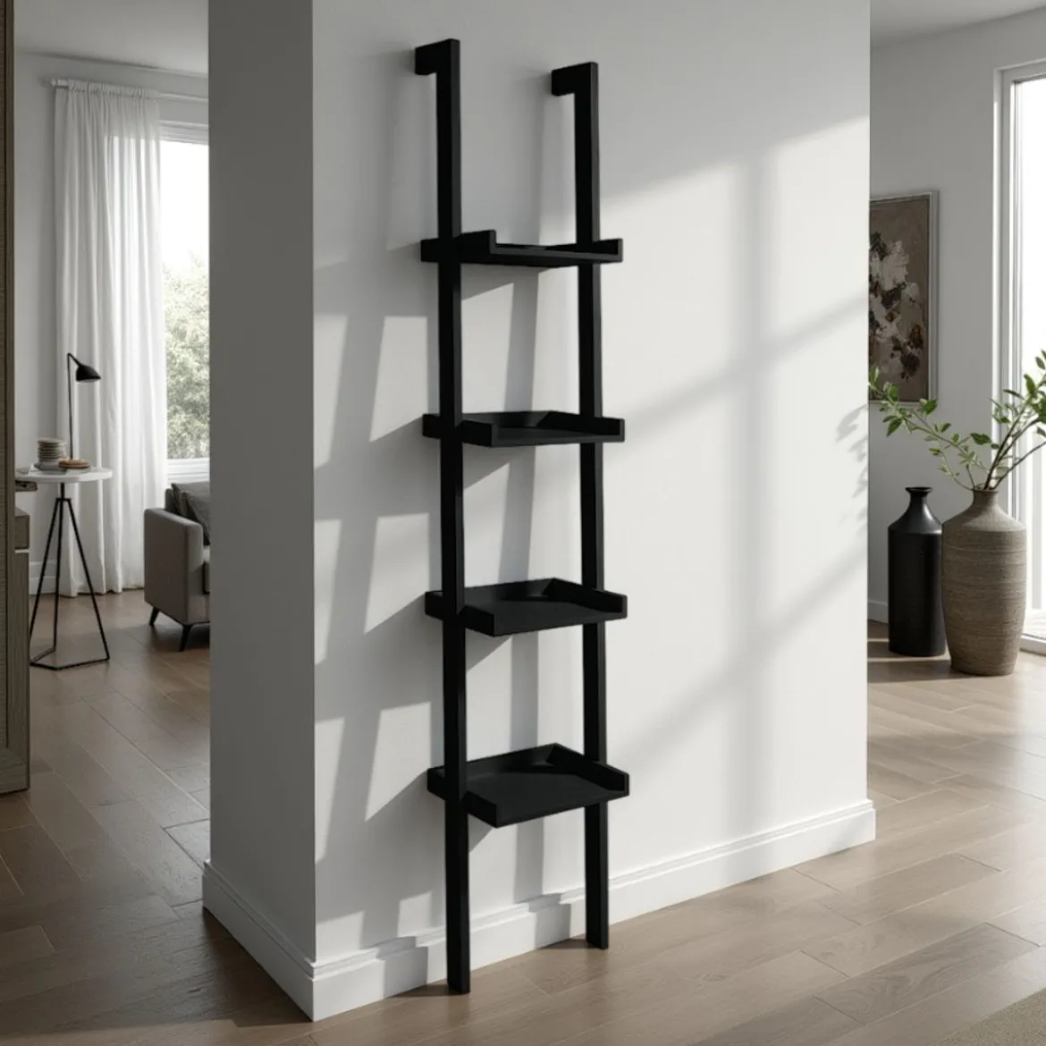 Little kross black libreria laccata nero opaco 36.5x34xh180 cm