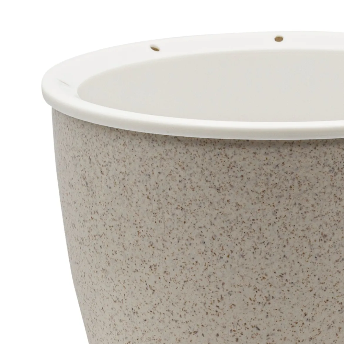 Loppy medium vaso autoinnaffiante per esterno e interno petunia beige d17.3xh17 cm
