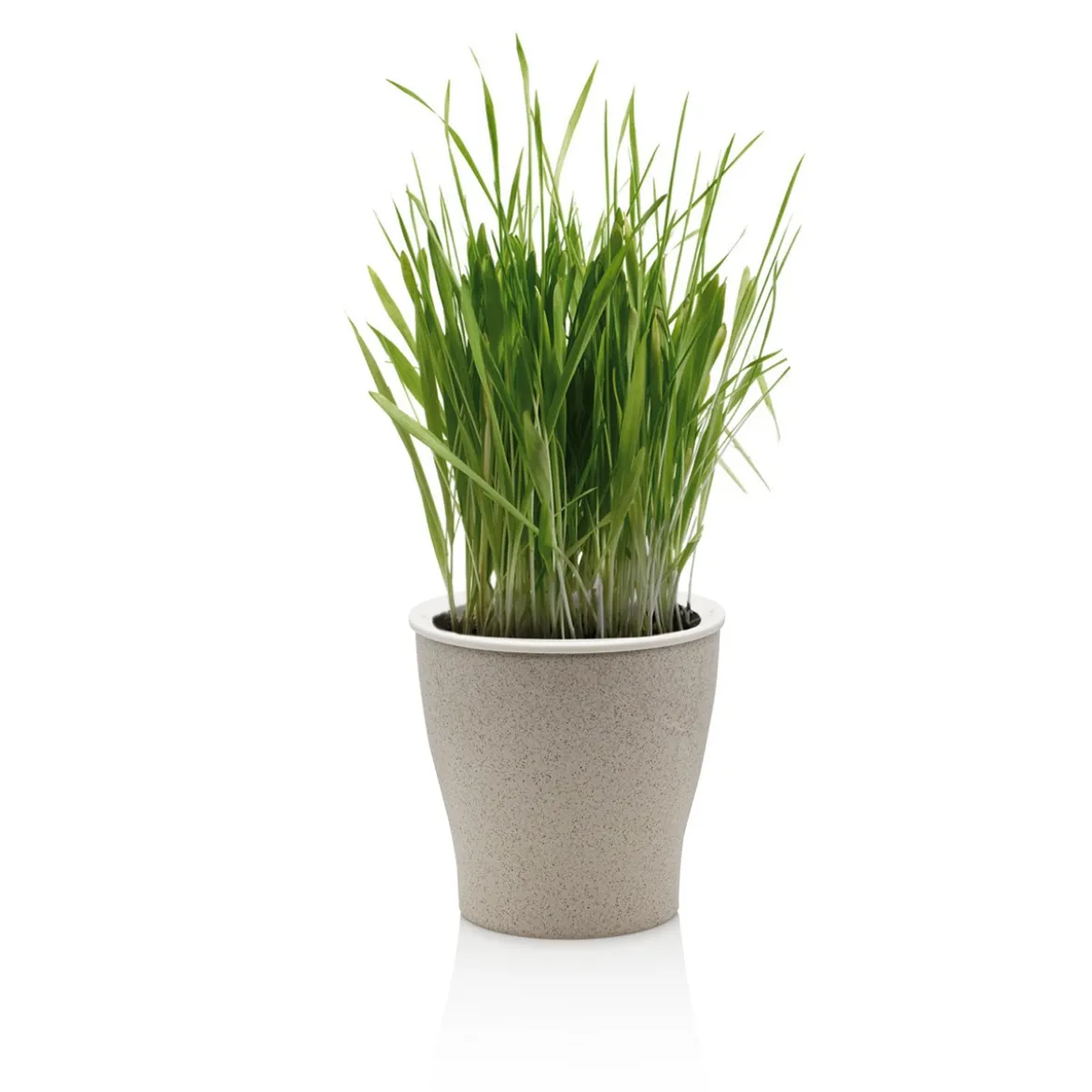 Loppy medium vaso autoinnaffiante per esterno e interno petunia beige d17.3xh17 cm