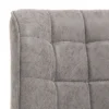 Lux sgabello regolabile bar in pelle sintetica effetto invecchiato grigio e metallo cromato 46x54xh98-118 cm