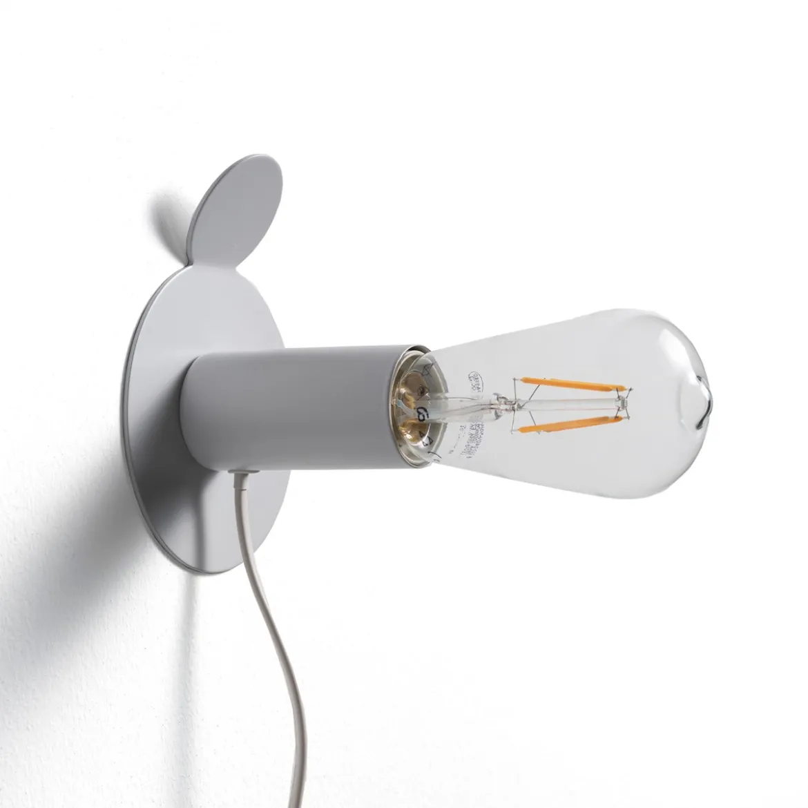 Magic lampada da tavolo applique in metallo verniciato di bianco opaco d11 h9 cm
