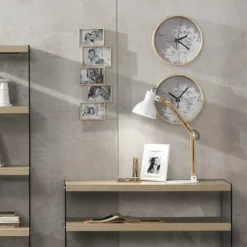 Make a wish orologio da parete cornice in legno finitura rovere d31 5 p5 cm