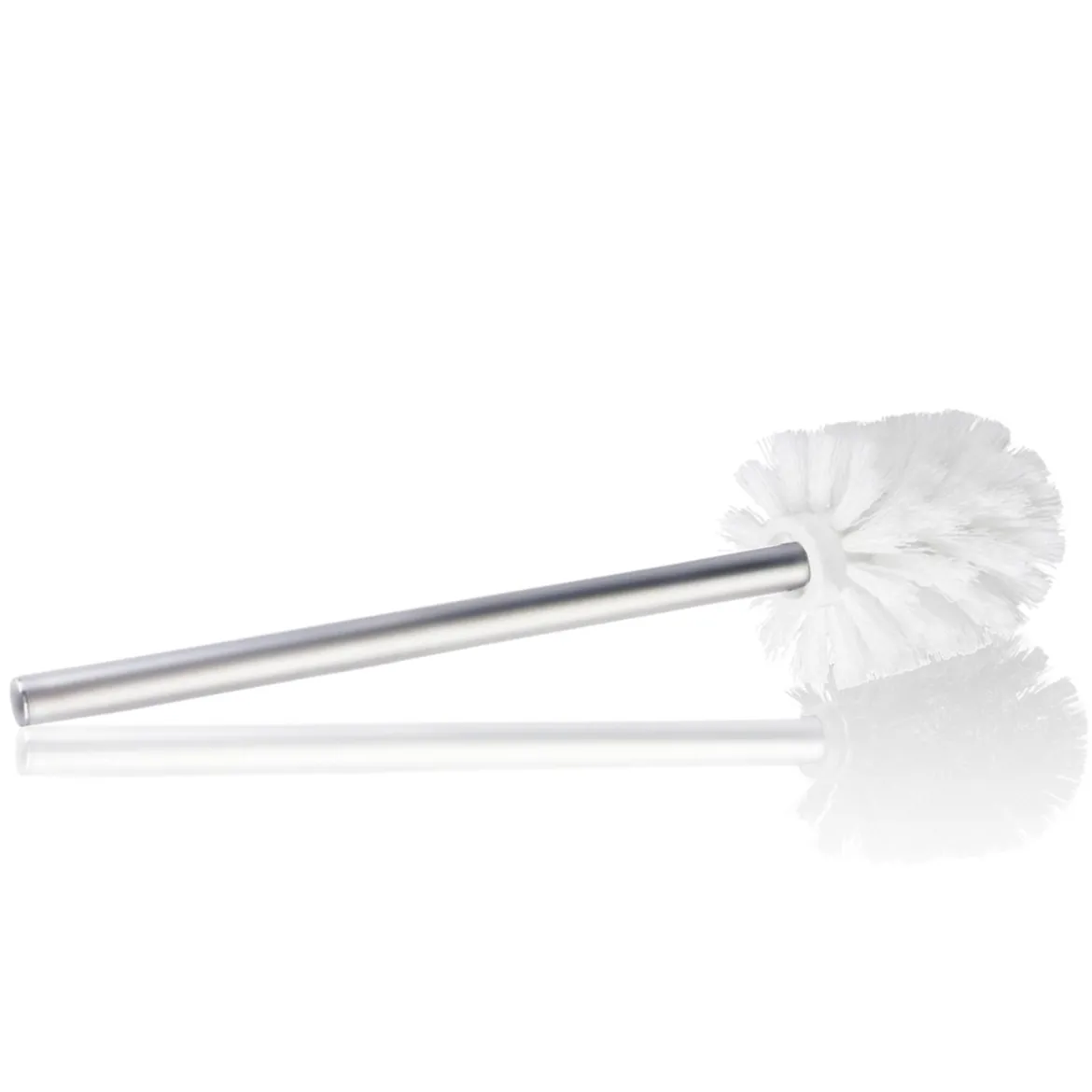 Marble b portaspazzolino toilette ceramica effetto marmo bianco opaco d11.8 h38.5 cm