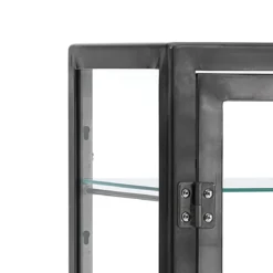 Mash vetrina 1 anta produzione dulton in acciaio con protezione trasparente finitura lucido l40 p45 h126 cm