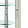 Mash white vetrina 1 anta produzione dulton in acciaio laccato di colore avorio lucido l40 p45 h126 cm