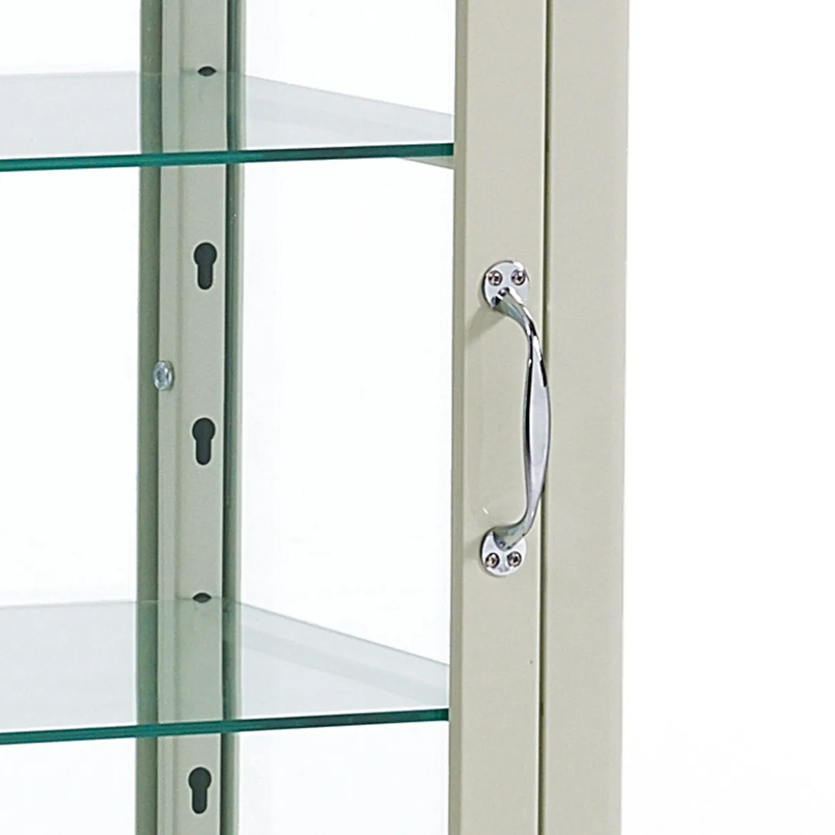 Mash white vetrina 1 anta produzione dulton in acciaio laccato di colore avorio lucido l40 p45 h126 cm