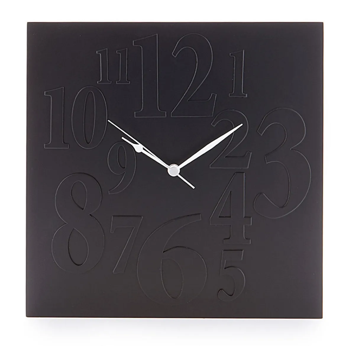Mix black orologio da muro laccato nero opaco h33 l33 p2 cm