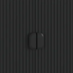 Mobile alto ROMA TOTAL BLACK finitura Nero opaco H130 L104 P40