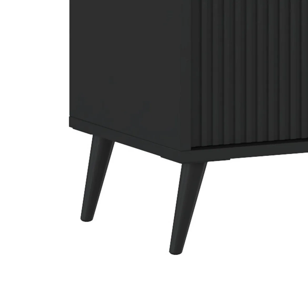 Mobile alto ROMA TOTAL BLACK finitura Nero opaco H130 L104 P40