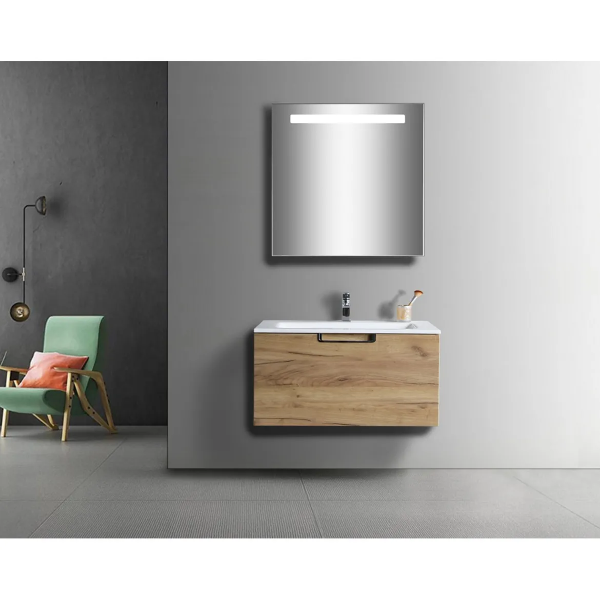Mobile bagno lavello con base sospesa 80x41.5xh40 cm