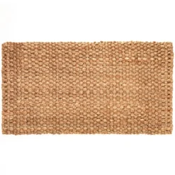 Nant tappeto bagno in juta colore naturale finitura artigianale 60x110 cm