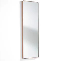 Near copper specchio da parete in acciaio finitura rame lucido 40x3.5 h120 cm