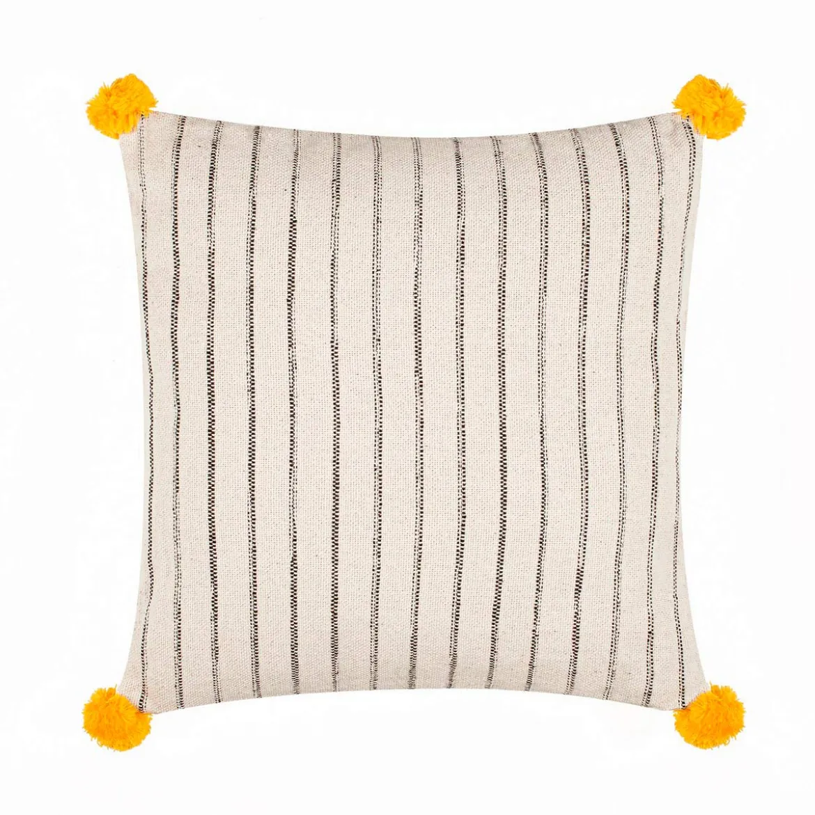 Neem 3 cuscino colore panna con righe made in india 45x45 cm