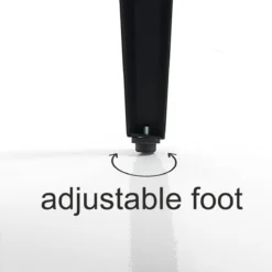 Nell-a Tavolo Fisso in Legno finitura Rovere con gambe in Acciaio Aero Opaco, 160 x 90 x h 74 cm