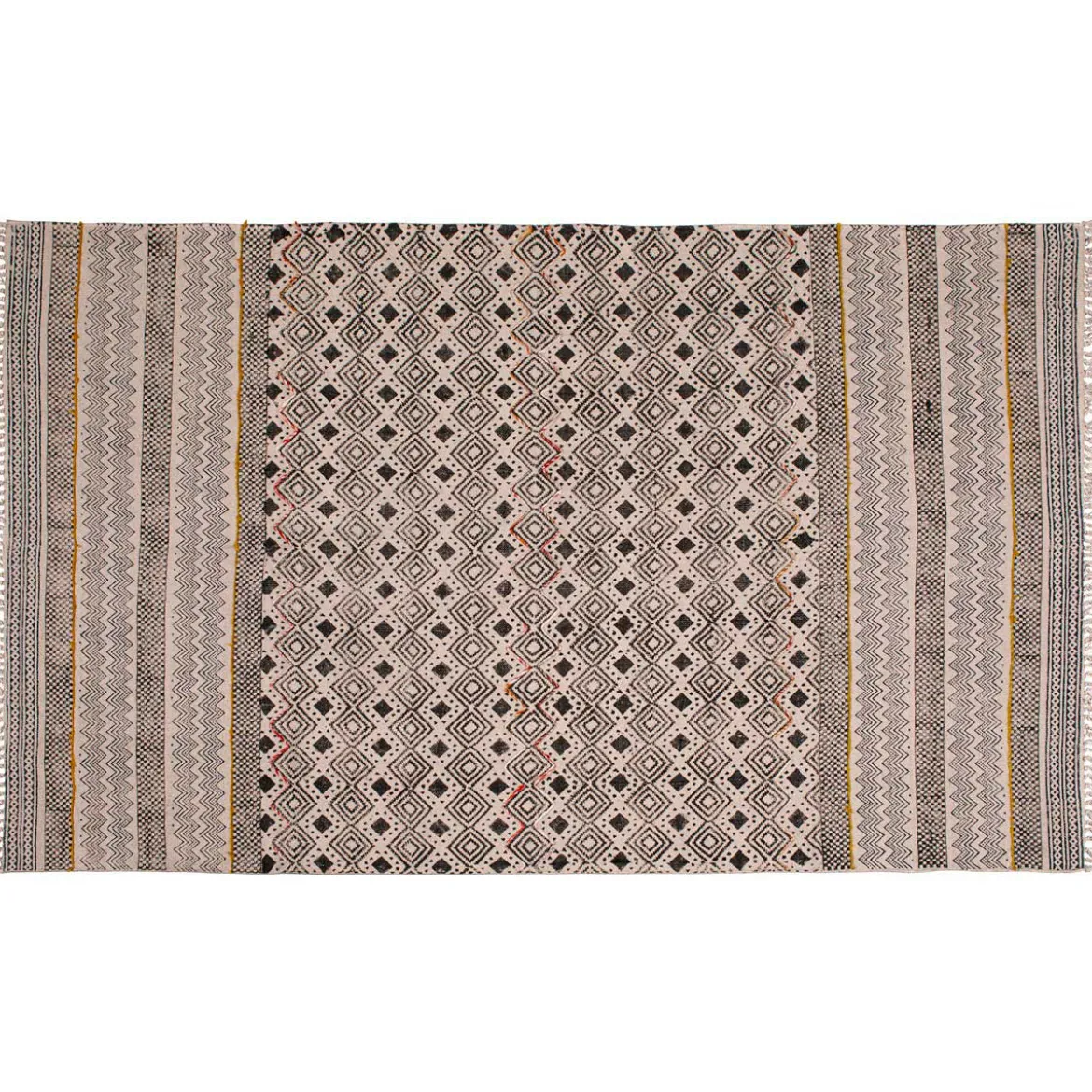 Nest tappeto large in cotone 100% con nappe grigio 260x150 cm
