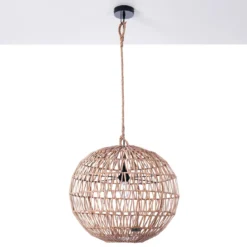 Net lampadario in rattan colore naturale d50xh50 cm