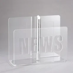 News portariviste in metacrilato trasparente cm h31 l36 p14