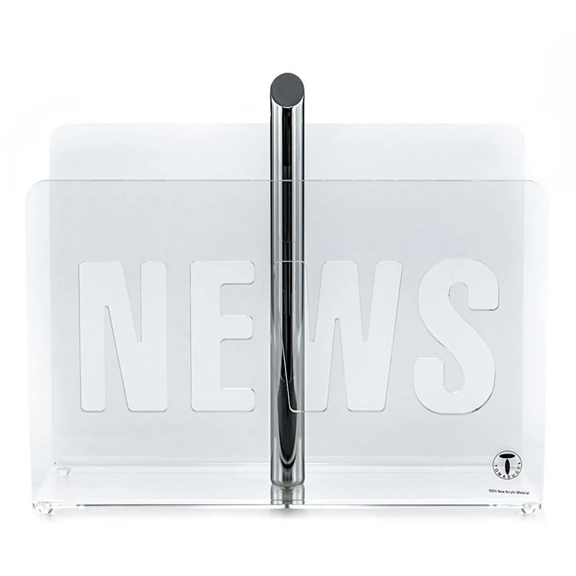 News portariviste in metacrilato trasparente cm h31 l36 p14