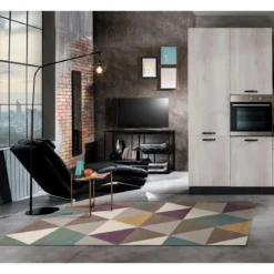 Optcal pastel tappeto intagliato a mano 140 x 190 cm