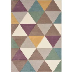 Optcal pastel tappeto intagliato a mano 140 x 190 cm