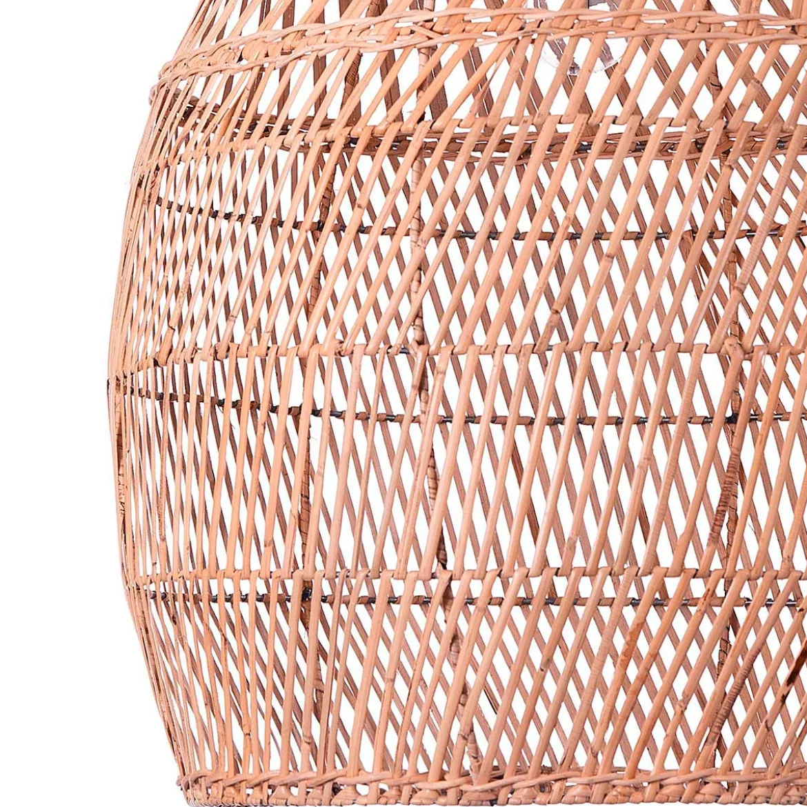 Pear lampadario in rattan colore naturale d56xh61 cm
