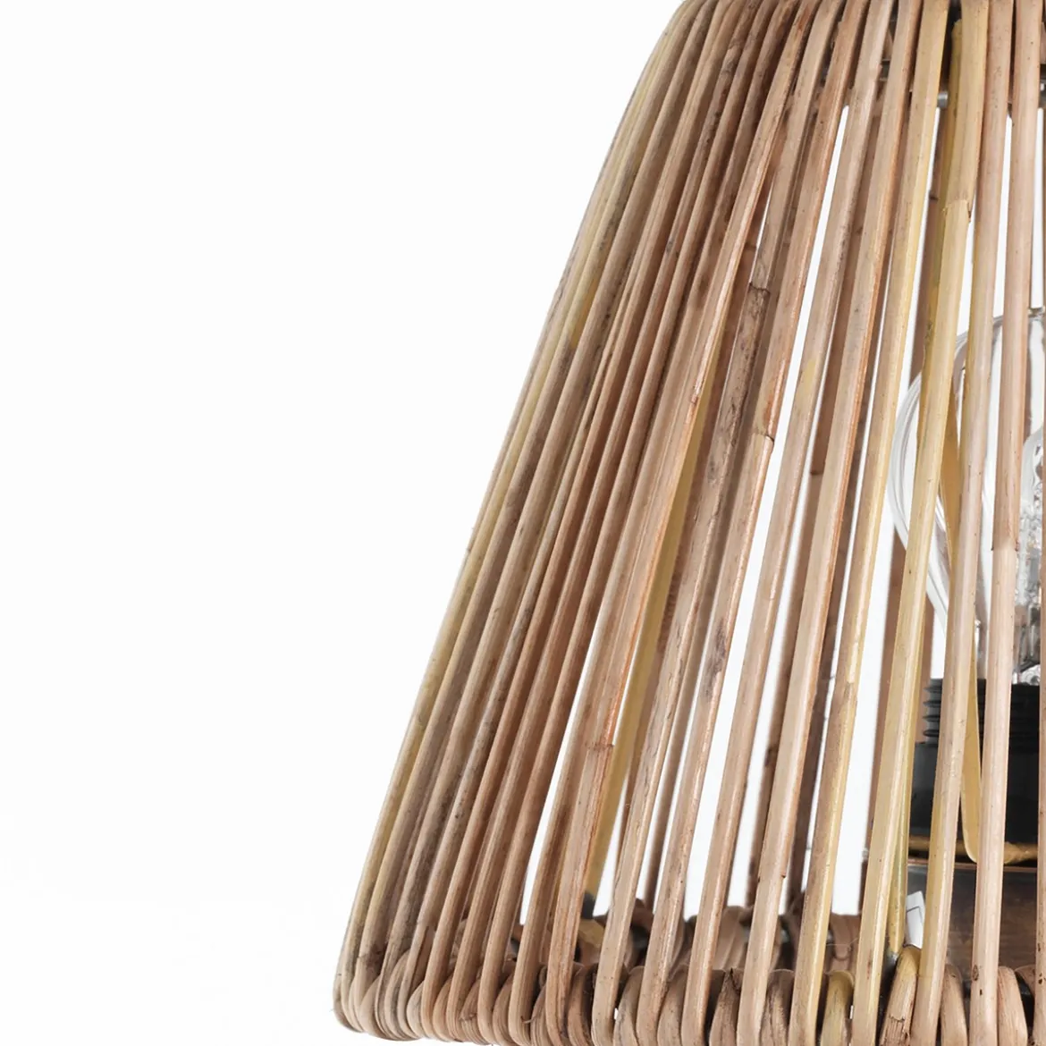 Perlis lampada da tavolo in rattan d22.5xh40 cm