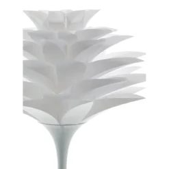 Petalo lampada da tavolo bianca in metallo e polipropilene h47x44 cm