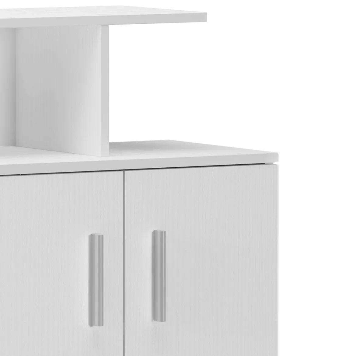 Petra scarpiera / libreria / dispensa finitura larice bianco 90x34.5xh140 cm