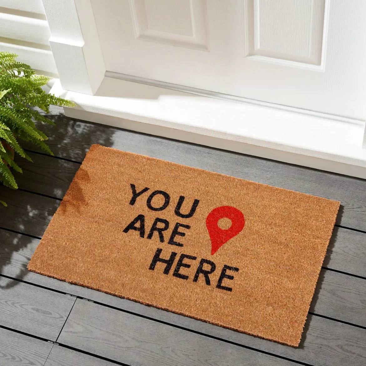 Placeholder zerbino in fibre di cocco con retro antiscivolo 75x45 cm