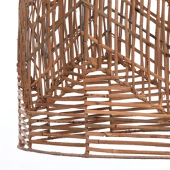 Ponza large lampadario da interno/esterno in rattan colore naturale d60xh68 cm