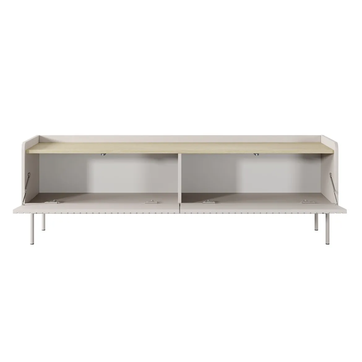 Porta TV MALENA colore Beige opaco Rovere Scandi H502 L153 P38