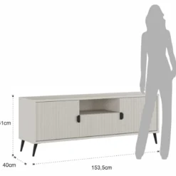 Porta TV ROMA CASHMERE finitura Cashmere opaco H61 L1535 P40